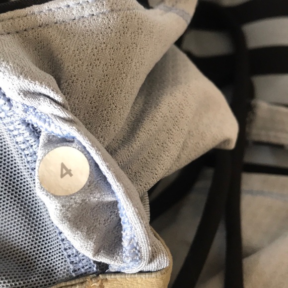 Lululemon Black/Light Blue Striped Crisscross Tank - Picture 8 of 8